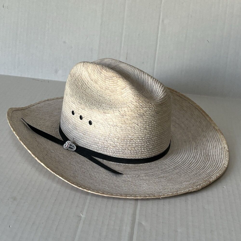Mens 20X Justin Hat Authentic Western Headwear by Milano Hat Co. Size 7 1/2 #60